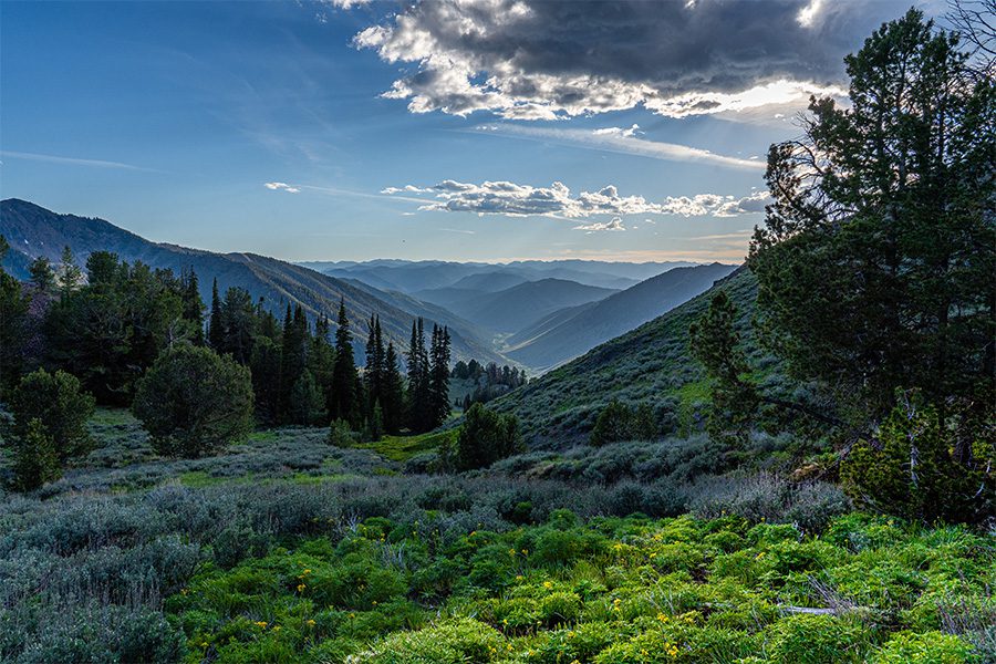 Ketchum, ID - View of Sawtooth Mountains Near Sun Valley